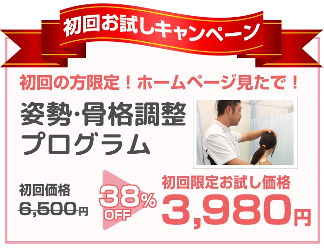 姿勢骨格調整プログラム